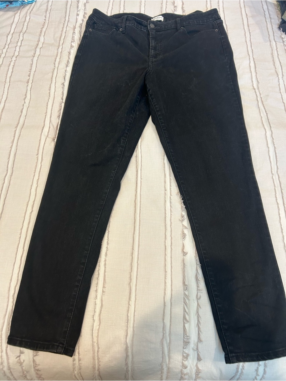 Jessica Simpson Black Straight Leg Jeans - Classic Black Denim